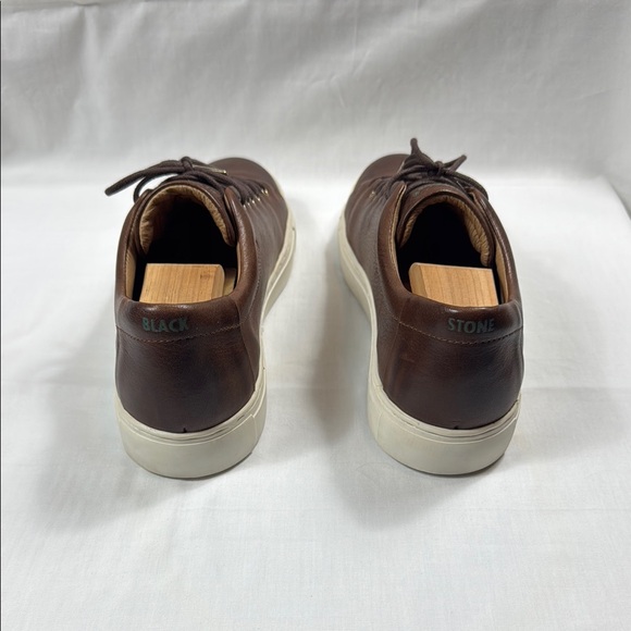 Blackstone Brown Leather Sneakers - Picture 3 of 5